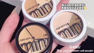 3 Colors Concealer Cream Full Coverage Dark Circles Acne Scars Spots Tear Trough Concealer Hydrating Brightening Face Makeup
