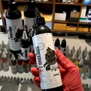 ของแท้ หมึกสักฮาราจูกุสีดำสำหรับเดินเส้น RADIANT HARAJUKU TATTOO INK OUTLINING ใช้สำหรับงานสักทั่วไป