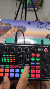 OKMUSIC F998การ์ดเสียงสตูดิโอบันทึกบลูทูธแบบมืออาชีพเข้ากันได้กับโทรศัพท์ PC เครื่องผสมเสียงเครื่องขยายเสียงเพลงสด