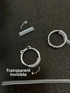 ซิลิโคนที่มองไม่เห็นแหวน Sizer ปรับห่อแหวนหดตัวเครื่องมือแหวนเพชรลดขนาด < Ne1> Pad < Ne2> แฟชั่นเครื่องประดับ