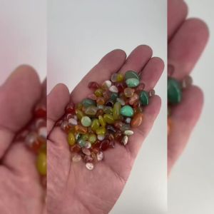 50g 100g Natural Chip Gemstone Bead Tumbled Stones for Plant Vase Filler Landscape Bottom Gravel Crystals Agate Aquarium Decor