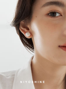 Elegant Geometric Pearl Ear Cuff Womens Fashion Jewelry Square Block Design Non-Allergenic Anti-Oxidation Waterproof