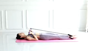 Multifunctional Pilates Bar with Yoga Chest Expansion Tension Rope Elastic Stretching Belt Fitness Back Trainer for Home Gym