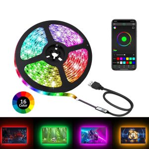 LED Strip LightsBluetooth APP Control 5050 RGB Led Lights5V USB LED Strip Colorful Led Tape For TV Backlight Room Decoration