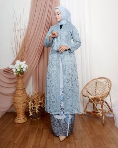 COD BAYAR DITEMPAT Setelan Abaya Kutubaru premium / setelan kebaya brokat ainun/ setelan kebaya brukat dan rok batik / setelan kebaya wanita / setelan kebaya modern terbaru