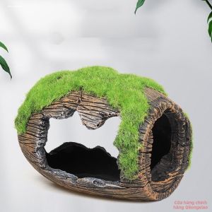Aquarium Decorative Hideout Pot Ceramic Fish Shelter Resin