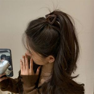 Matte Triangle Hair Clip High Ponytail Fixed Tool Small Popular Back of Head Clip Hair Accessories Hair Card Hair Styling Tool