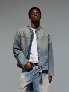 CHINISM | High Quality Rigid Americana Vintage Biker Denim Jacket