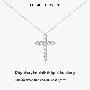 DAISY DREAM | Dây Chuyền Chữ Thập Lấp Lánh Cao Cấp