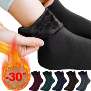1Pairs Winter Warm Thicken Fleece Short Socks Women Thermal Cashmere Wool Socks Snow Velvet Boots Home Floor Calcetines Mujer