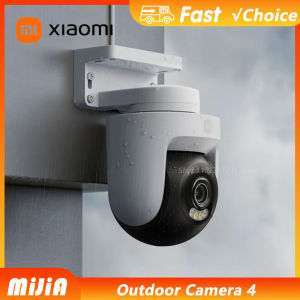 Xiaomi | Xiaomi Outdoor Camera 4 Wi-Fi Security Camera 4K 8MP Full-Color Night Vision Human Vehicle Detection Sound Light Alarm Mijia APP
