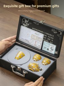 XIANGYE | Master Grade Gilt Silver Gongfu Tea Set