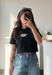 T-SHIRT CROP TOP MOTIF / BAJU KAOS CROP MOTIF TUMBLR TEE T-SHIRT KAOS