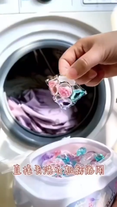 PanPan 5 IN 1 Laundry Bead 100Pcs Detergent Cleaner Gel Fragrance Beads Sabun Cuci Baju 喜白白洗衣凝珠 洗衣 凝珠 山茶花/栀子花/樱花/薰衣草/小苍兰持久留香珠