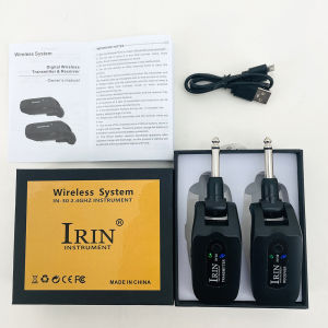 IRIN | IRIN 2.4GHz Guitar Wireless System Transmitter Receiver IN-30 Wireless Guitar Transmitter Receiver For Electric Guitar Bass