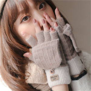 JIFANPAUL | Winter Fingerless Gloves with Lined Lining