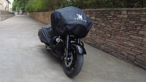 X Autohaux Xe Máy Bìa Trọng Lượng Nhẹ bọc một nửa Ngoài Trời Không Thấm Nước Mưa chống bụi Màu Cam Xl Kích Thước Cho Hầu Nhất Đầy Đủ Váy Touring Cruiser