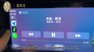 สำหรับ BMW Series 5 F10 F11หน้าจอ LCD นำทางภายในรถยนต์ฟิล์มป้องกันสำหรับกระจกเทมเปอร์2011-2017