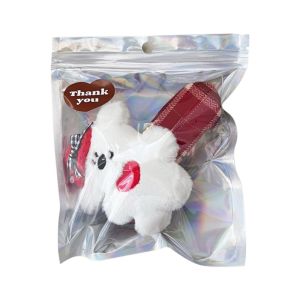 Cute cartoon plush teddy bear pendant girl keychain bag doll pendant couples best friend accessory