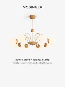 French Vintage Style Simple Eye-Protecting Glass Molecule Chandelier