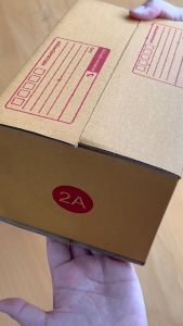 กล่องพัสดุ กล่องไปรษณีย์ กล่องไปรษณีย์ฝาชน ราคาโรงงาน เบอร์ 2A [แบบพิมพ์] ขนาด 14x20x12 ซม.[20 ใบ]