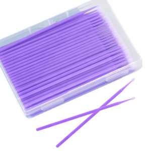 100 Chiếc MicroBrush Dùng Một Lần Bàn Chải Làm Sạch Lông Mi Nối Mi Cá Nhân Dụng Cụ Loại Bỏ Tăm Bông Lông Mi Phụ Kiện Chăm Sóc