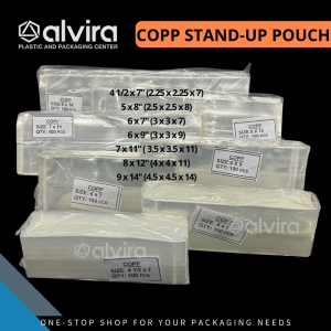 100pcs COPP Bags Clear with Gusset For Pastry and Pasalubong Packaging