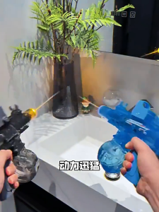 Pool Toys M416 Electric toy water gun Large capacity laser water spray Outdoor beach pool toys High pressure continuous