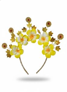 mahkota bando kamboja kuning