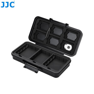 JJC Multi-Functional แบตเตอรี่ผู้ถือสําหรับ 6 SD การ์ด 5 CFe A 6 CFe B การ์ดกล้องแบตเตอรี่ Li-Ion 8 แบตเตอรี่ AA