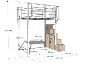 Loft bed customize singapore/loft platform for condo/HDB/bedroom