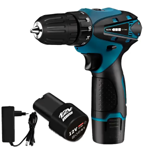 REAIM Mesin Bor Baterai Tangan /Bor Cordless Power Drills Kit/98V Dengan Cordless Impact Drill bor cas 2 baterai Promo impact full set murah