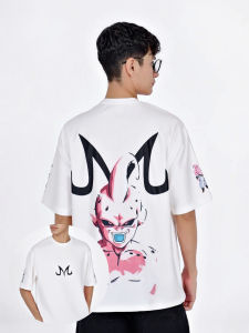 Dragon Ball Majin Oversize Mens T-shirt Anime Short Sleeves Graphic Tee Summer Trendy Streetwear Fashion Casual Top Y2k Clothes