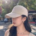 Mũ Bóng Chày Có Thể Điều Chỉnh Dành Cho Nữ, Thoáng Khí, Thời Trang, Kiểu Buộc Tóc Chéo, Mũ Snapback, Mũ Thể Thao Ngoài Trời, Mũ Lưỡi Trai, Một Cỡ. 