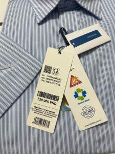 Áo sơ mi viettien ngắn tay lai bầu (1P0524)