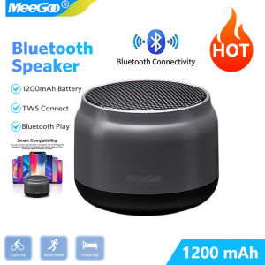 MeeGooPortable Wireless Bluetooth Speaker Mini Audio USB Speaker Multimedia 3D Surround for PC Laptop Mobile Gaming Stereo Sound