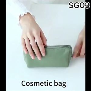 Tas Kosmetik MINI Waterproof Bahan Nylon Pouch Travelkit Import Kekinian Terlaris