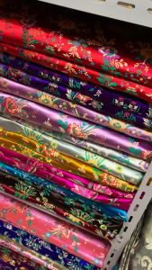 Silk Jacquard Brocade Fabric For COS Kimono Costume Cheongsam Clothing Material
