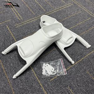 ฟินดำน้ำแบบยาว 1 คู่ พร้อมถุงเท้าสำหรับดำน้ำฟรีไดฟ์วิ่ง ทำจากคาร์บอนไฟเบอร์ รองเท้าฟลายฟินสำหรับดำน้ำยิงปลา อุปกรณ์ดำน้ำสำหรับผู้ใหญ่ ปลอกคลุมเท้า