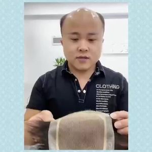 Fully Delivered Needle Ultra-thin Biological Edge Durable Men Toupee Breathable Male Wigs 100% Human Hair Systems Natural Wig 6" Hair Invisible Hairline Replacement Natural Looking Straight