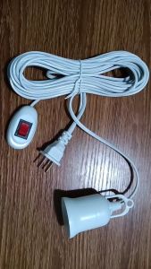 E27 10M extension cable Lamp Bulb Holder With Switch LED Light Bulb Plug-in Flexible Wall Extension Socket Adapter