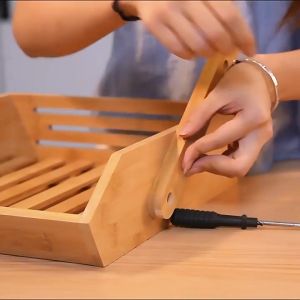 Bamboo shelf ชั้นวางของ แบบ2/3ชั้น ไม้ไผ่เพิ่มหนา คุณภาพสูง สําหรับวางเครื่องปรุง ผัก ผลไม้ ขนม