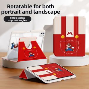 YOUSIDUN | Rotatable Trifold iPad Case For Air Mini Pro Red