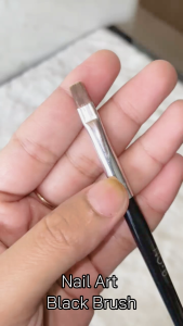 NAIL ART BRUSH BLACK KUAS CAT KUKU [2 UKURAN]