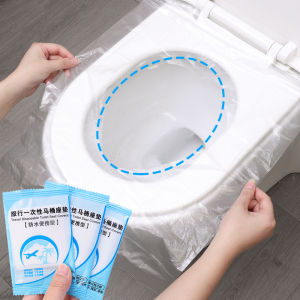 1/510 Pcs Disposable Toilet Seat Waterproof Portable Plastic Cover Home Travel Sanitary Toilet Sticker