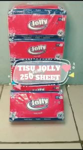 TISU JOLLY FACIAL 250 SHEETS 2 PLY (PAKET 8 PACK) //  TISU JOLLY FACIAL TISUE TERLARIS TERMURAH