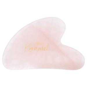 KRRAMEL | Thick Rose Quartz Facial Gua Sha Board