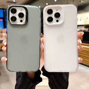 Frosted Case for Ip X 11 12 13 14 15 Pro Plus Promax Ice Matte Softcase Anti Yellowing Casing Anti Kuning