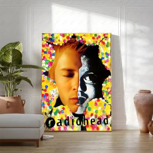 Bandai | Vintage Rock Band Characters Radiohead Classic Vintage Posters HD Quality Wall Art Retro Posters For Home Room Wall Decor