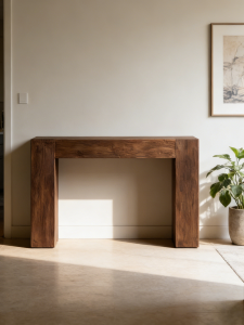 Zaimuding | Vintage Style Real Wood Slim Decorative Storage Cabinet